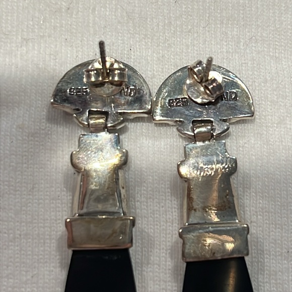 Vintage 925 Marcasite earrings with vintage butterfly broach - Picture 2 of 5